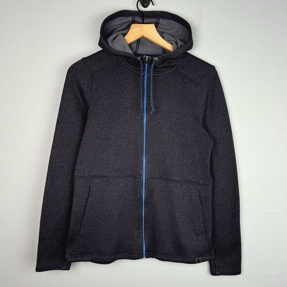 L.L. Bean Womens Misses Polyester‎ Full Zip Hooded Blue Sweatshirt Size Medium M - Picture 1 of 5